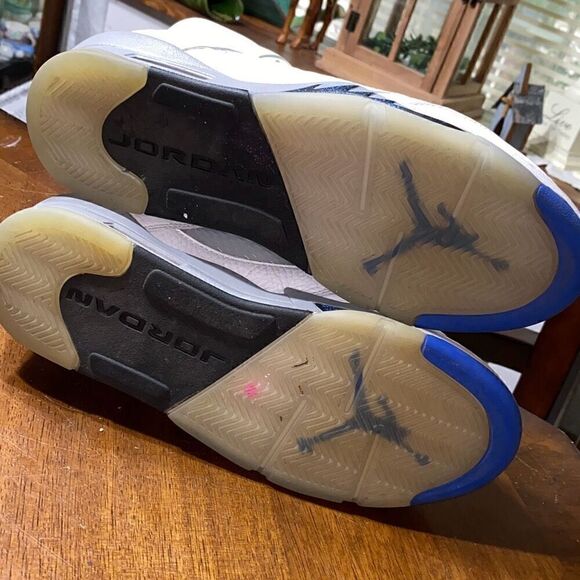 Air Jordan 5 Retro V White Stealth size 7Y - Picture 9 of 9